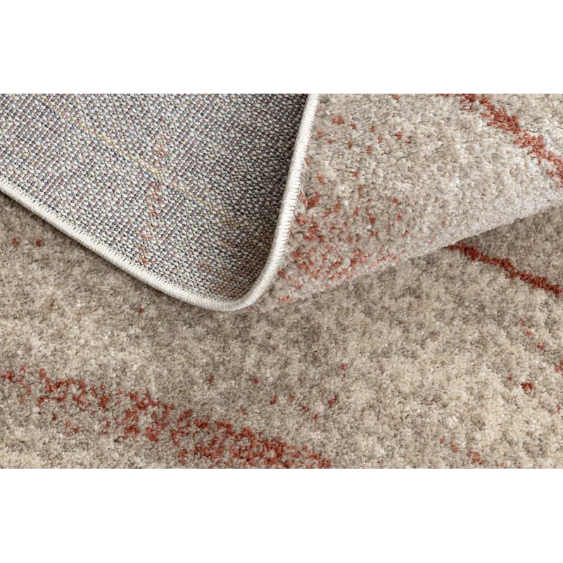 Perfect for the living room, FUSION 1617 rug in cream and terracotta shades
