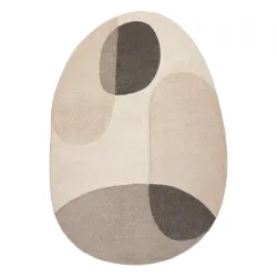 FUSION 5706 Cream Beige Geometric Rug