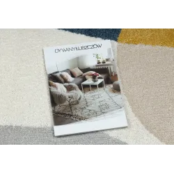 Modern FUSION 5706 rug in light grey, geometric style