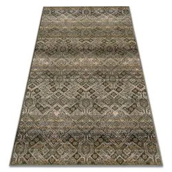 NAIN Wool Rug Ornament, Flowers 1044/51058 Green / Beige