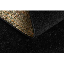 Black ETON PLUS rug, ideal for bedroom or living room use