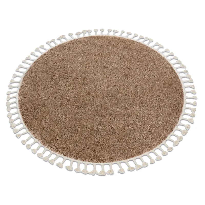 BERBER 9000 Round Beige Moroccan Rug