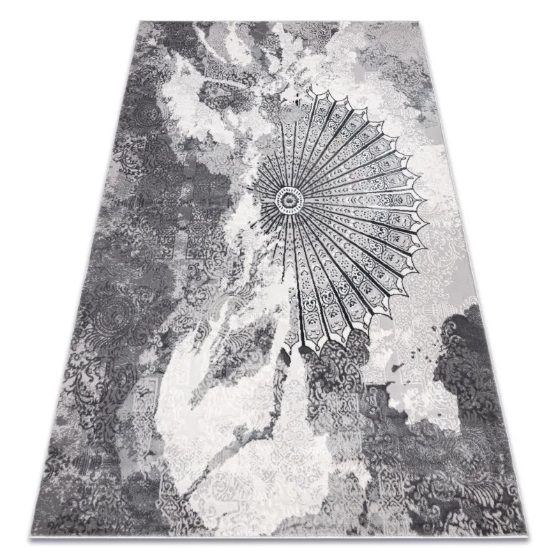 ALLURE 5715 rug in light grey, stylish and glamorous modern carpet