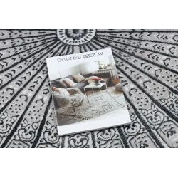 Stylish ALLURE 5715 rug in light grey, modern design for contemporary spaces