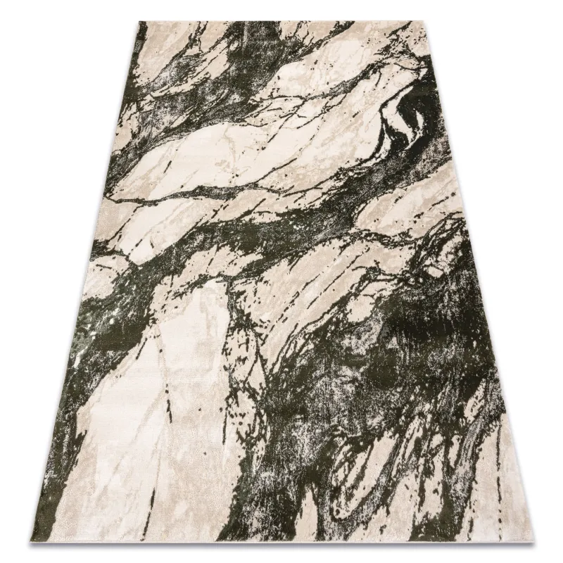 ALLURE 4759 Marble Rug - stylish, structured rug in beige and green tones