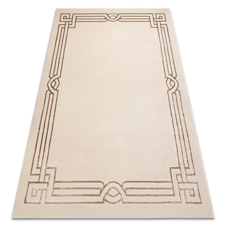ALLURE 1907 Greek Border Rug, stylish beige textured modern carpet