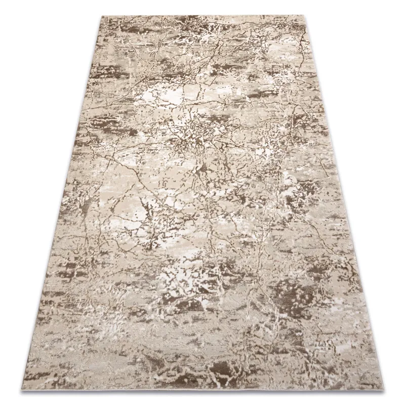 ALLURE 5716 Stone Beige Rug - Stylish and structured modern carpet