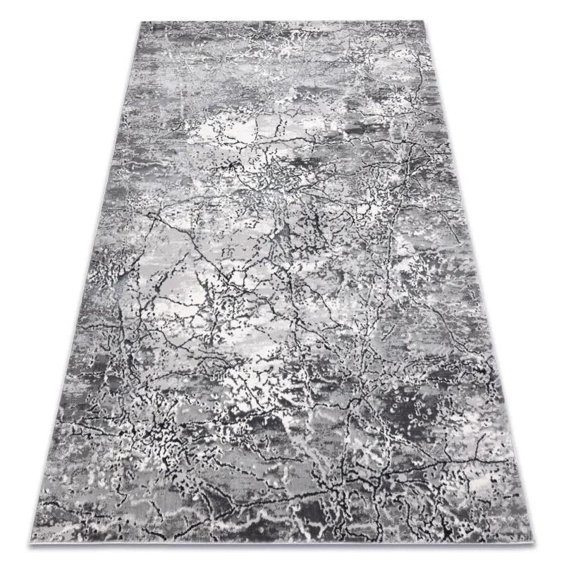 ALLURE 5716 Stone Gray Rug - stylish structured rug in light gray shade