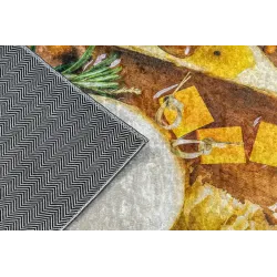 Kitchen Snacks Washable Rug ANDRE 9009
