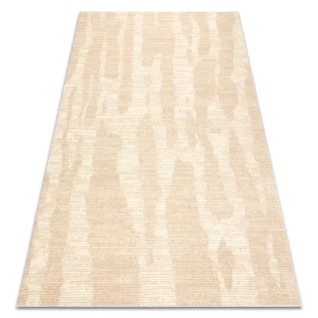 FLUX Abstract Wool Rug in cream, structural design for modern interiors
