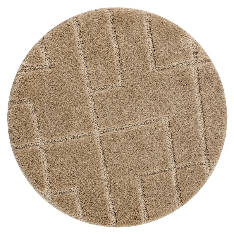 SUPREME Bathroom Rug Circle Beige LINES