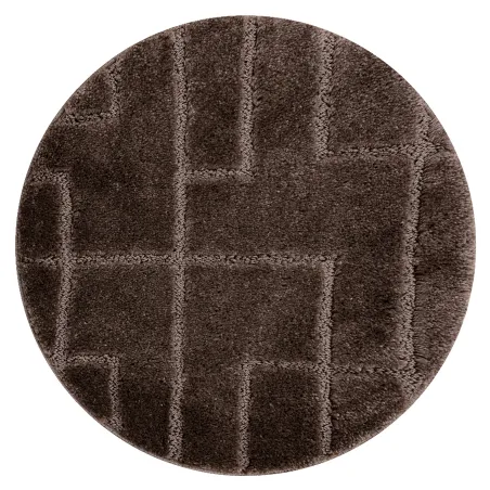 SUPREME Bathroom Rug Circle Brown LINES
