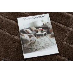 SUPREME Bathroom Rug Circle Brown LINES
