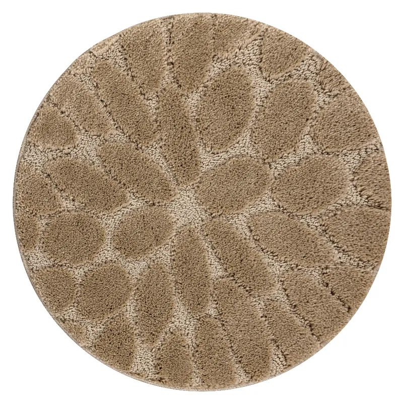 SUPREME Bathroom Round Rug STONES Beige