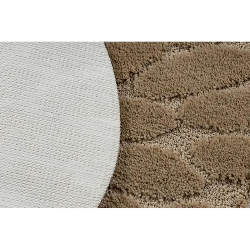 SUPREME Bathroom Round Rug STONES Beige