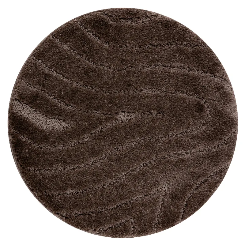 SUPREME Bathroom Rug Circle Brown
