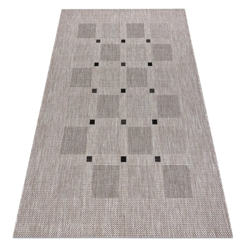 FLOORLUX 20079 silver and black sisal rug - 2nd choice, eco-friendly material