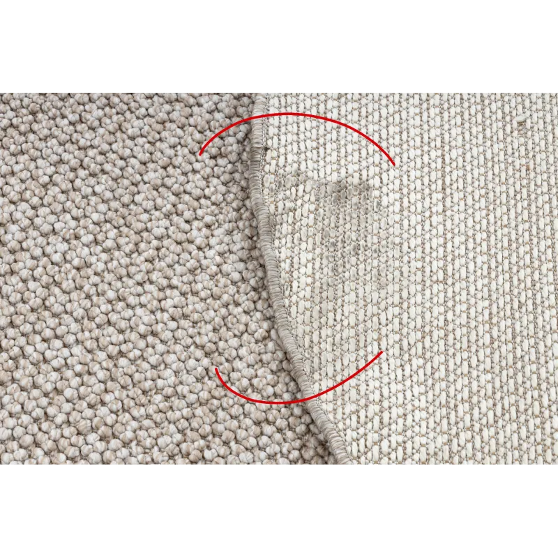 Soft CASABLANCA LOOP rug in beige, loop texture