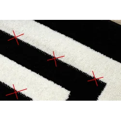 Black Hampton Border Rug - stylish addition to contemporary interiors