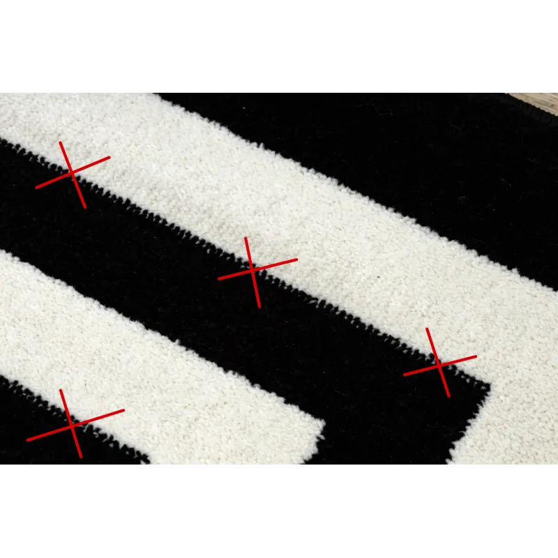 Black Hampton Border Rug - stylish addition to contemporary interiors