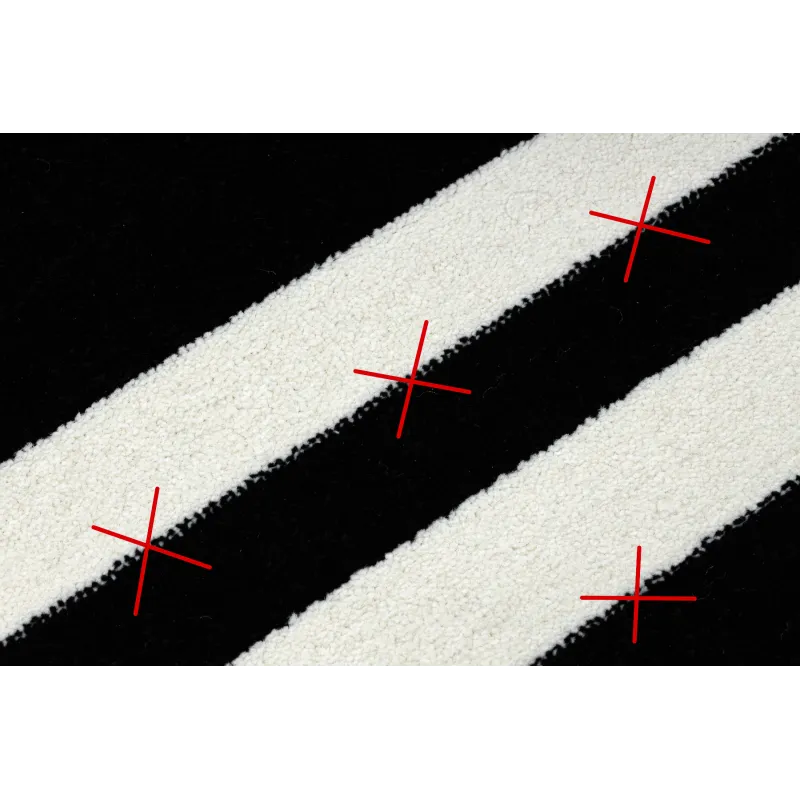 Hampton Border Black Rug - soft and pleasant to the touch material