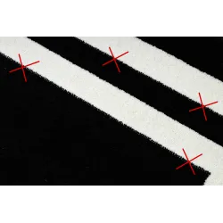 HAMPTON Frame Black Rug - great choice for garden or terrace