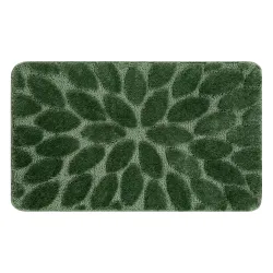 SUPREME STONES bathroom rug stones, non-slip, soft - green