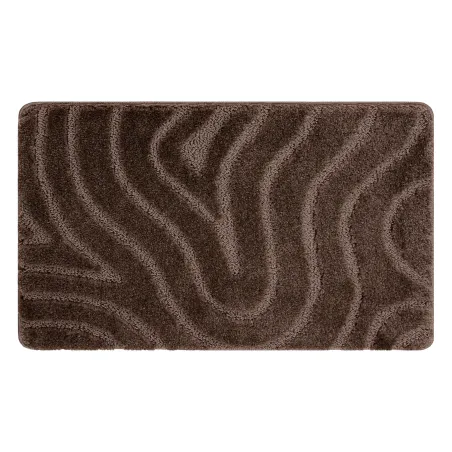 Supreme Waves Brown Bathroom Rug
