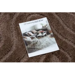 Supreme Waves Brown Bathroom Rug