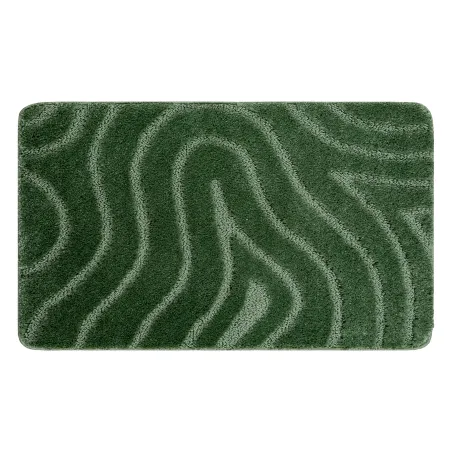 Supreme Waves Green Bathroom Rug