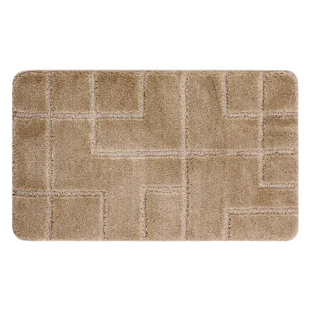 Supreme Lines Beige Bathroom Rug