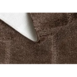 SUPREME LINES Geometric Bathroom Rug Brown