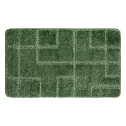 SUPREME LINES bathroom rug lines, non-slip, soft - green