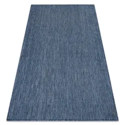 SION rope sisal rug A5165A Melange flat weave navy dark blue