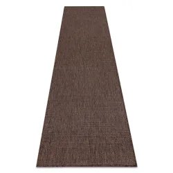 SION A5165A Sisal Rope Rug Runner Melange Flat Weave Brown