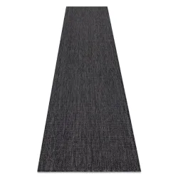 Rug, runner SISAL ROPE SION A5165A Melange flat weave black