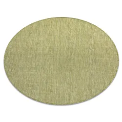 SION Rope Sisal Rug Round A5165A Melange Flat Weave Green