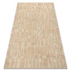 FLUX Geometric Wool Rug Cream 160x230