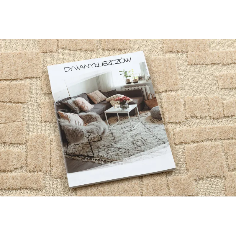 Cream FLUX rug 461.133.SA132 with a modern geometric pattern
