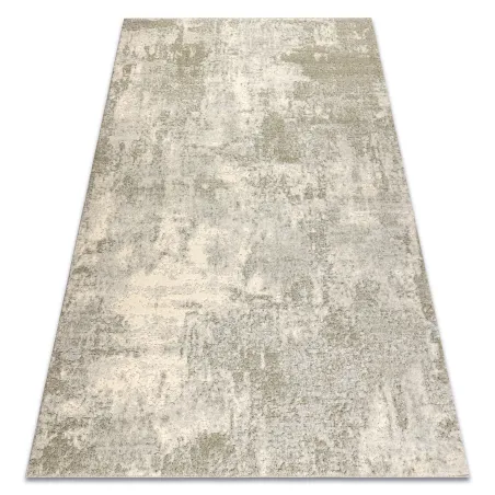 FLUX wool rug 461.121.SA991 in a stylish green and beige abstract design