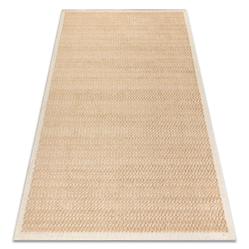 FLUX Wool Geometric Rug 461.139.SA130 in beige, perfect for modern interiors