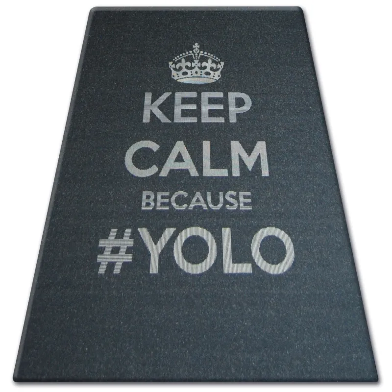 Sisal rug FLOORLUX 20276 YOLO black/silver, eco-friendly material