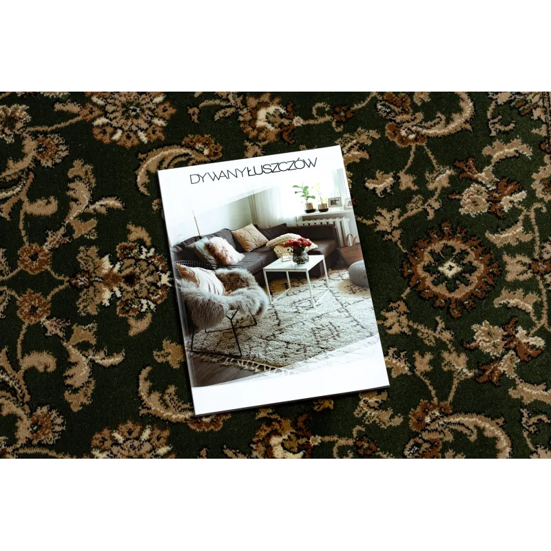 Stylish dark green ROYAL ADR rug, enhances the elegance of your living space