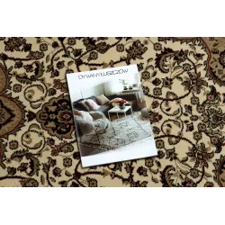 Elegant ROYAL AGY rug in caramel shade, classic carpet