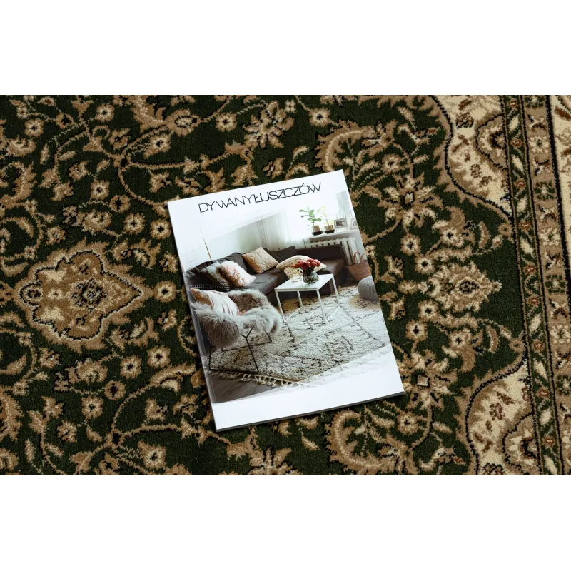 Dark green ROYAL AGY rug, elegant classic style