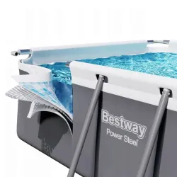 Durable 11-in-1 frame pool 404 x 201 x 100 cm, great for kids' summer fun