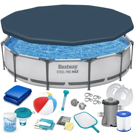 Garden frame pool 366 x 76 cm, durable material, above ground pool