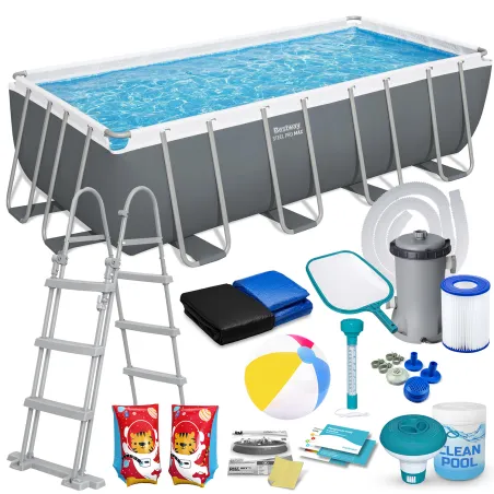 Garden frame pool 488 x 244 x 122 cm, perfect for outdoor fun, 17in1 Bestway 56670
