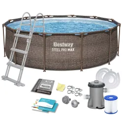 Bestway 56709 Frame Pool Garden 366 x 100 cm 10-in-1 Set