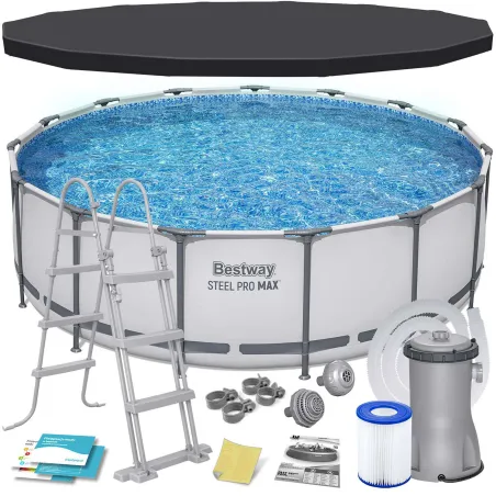 11-in-1 garden frame pool 457 x 122 cm, perfect for outdoor fun
